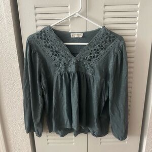 Lucky Brand 3/4 Sleeve Shirt